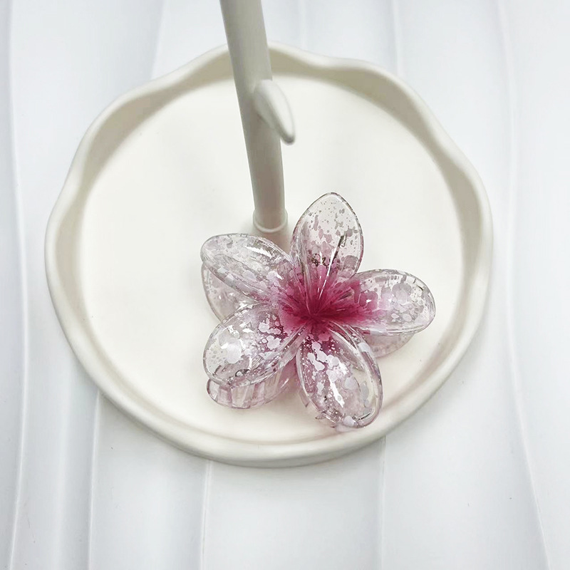 8cm 눈송이 보라색