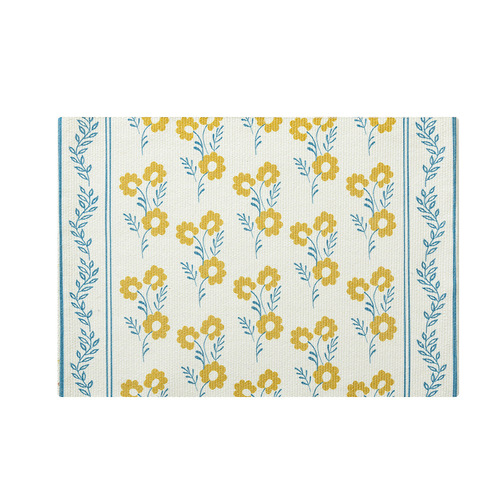 Simple home living room table mat cotton thread braided breathable dining table mat hotel western dining mat Nordic style home dining mat