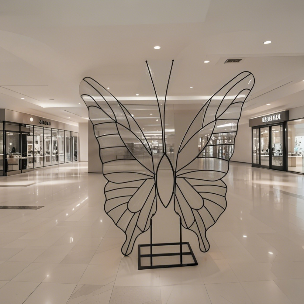 2 m estante de mariposa