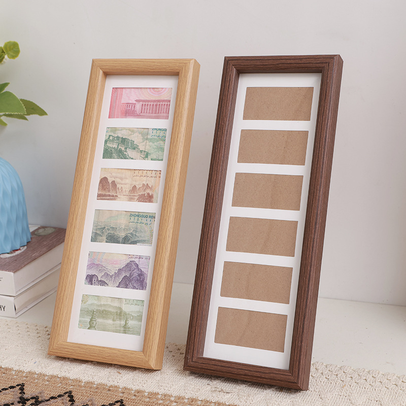 The motherland's great rivers and mountains 6 even card frame photo frame add table diy living room ornaments RMB decorative frame