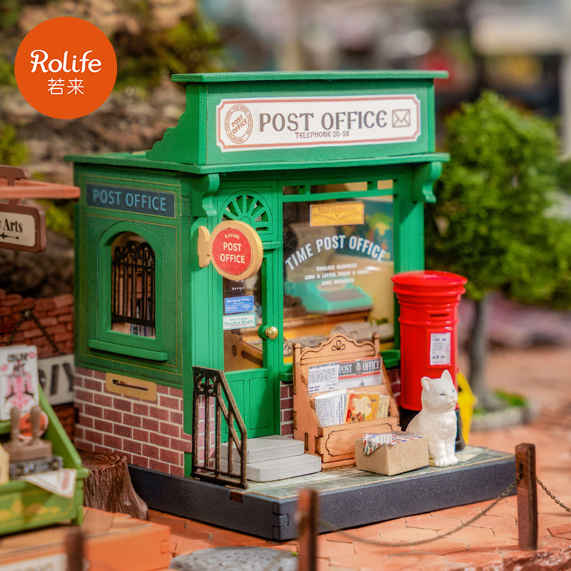 [Exclusivo para miembros] Ruolai Casa de Campo de bricolaje montado a mano 3D rompecabezas modelo casa juguetes entre pulgadas cuadradas