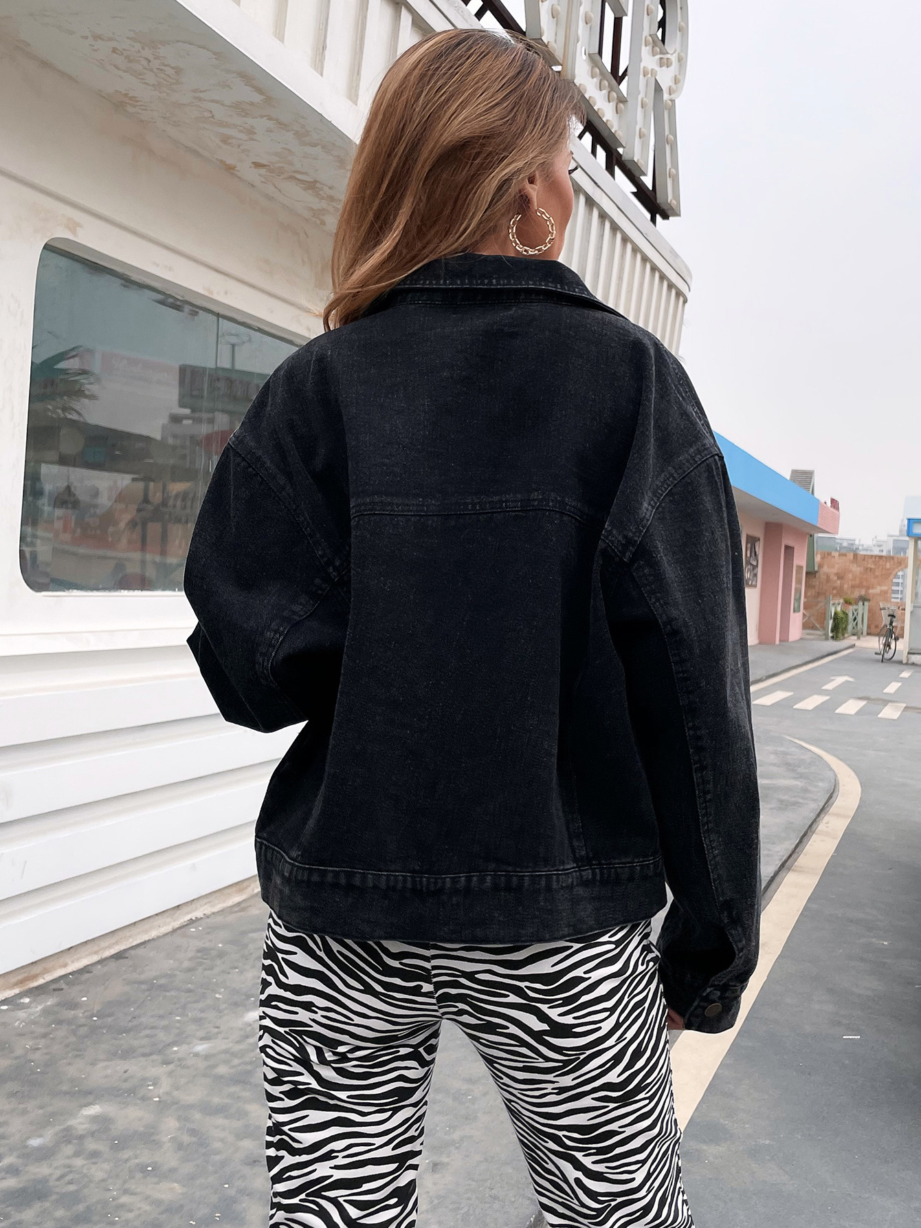 fashion loose all-match denim jacket  NSJM64528