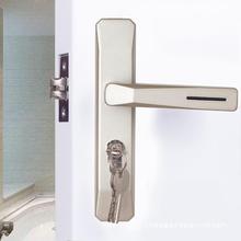 带钥匙110孔125孔不锈钢卫生间洗手间厕所浴室铝合金门锁单舌锁