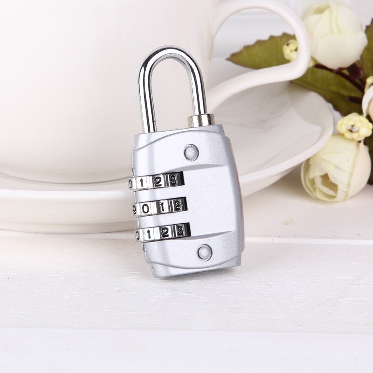3-Digit Combination Gym Lock, Zinc Alloy Luggage Lock, Suitcase Password Lock