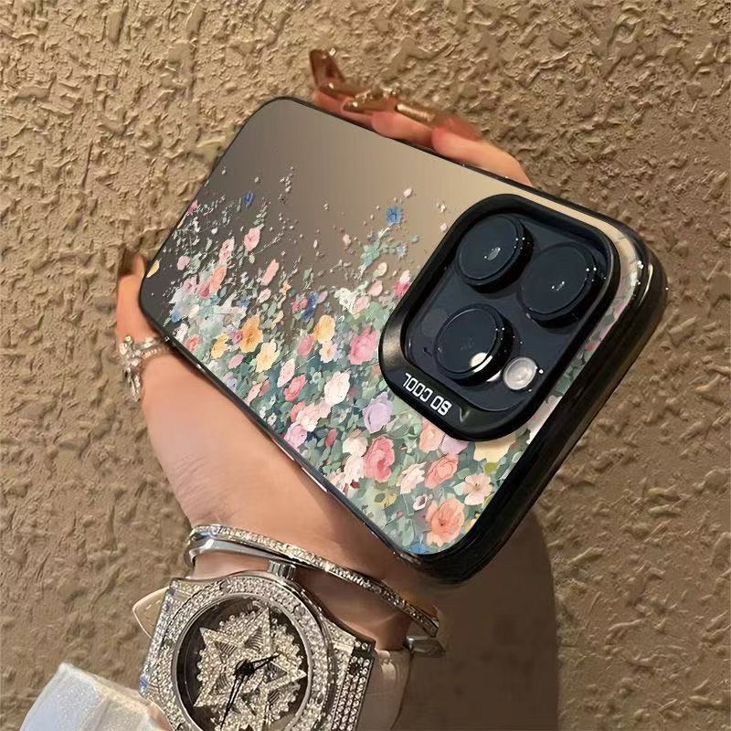 Flower Feast Adecuado para Apple 16Promax Funda para teléfono móvil Carcasa de gas personalizada iPhone15/14/13 Europa y América 12