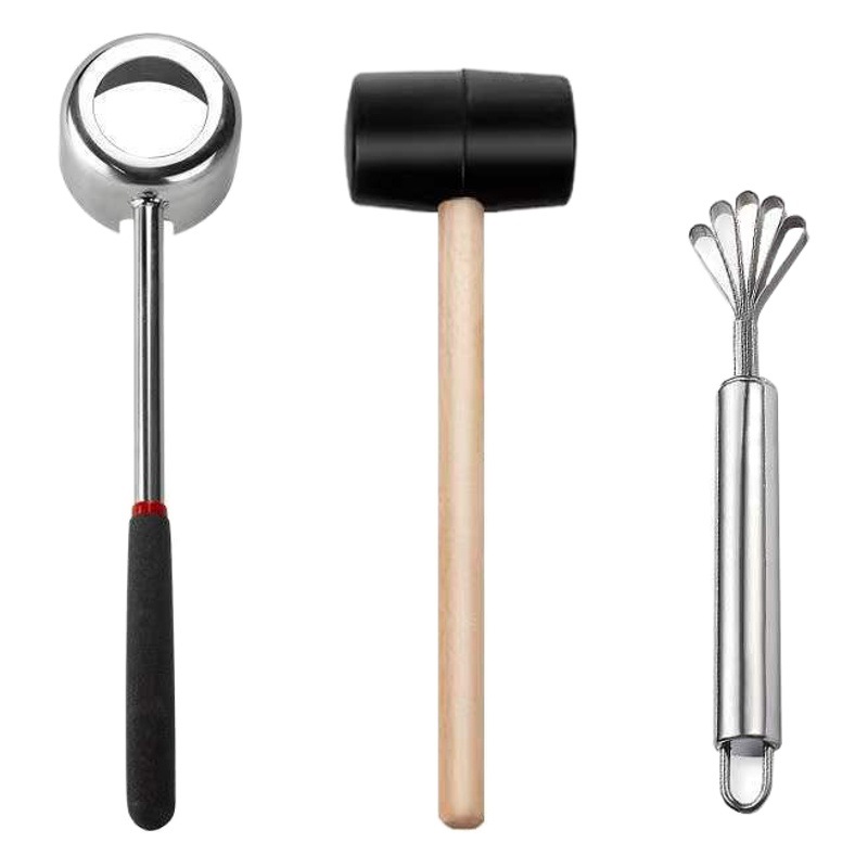 SOURCE Factory stainless steel opener high quality coconut scraping meat shell opener multi-function tool