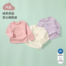 【定制】女童长袖T恤长袖春秋装甜美卡通女孩宝宝圆领软弹打底衫