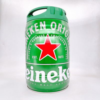 原装荷兰进口 喜力铁金刚 Heineken嗨尼艮啤酒5L*2整箱新版桶装|ms