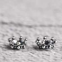 S925银 皇冠藏式配饰diy 吊坠挂件饰品配件