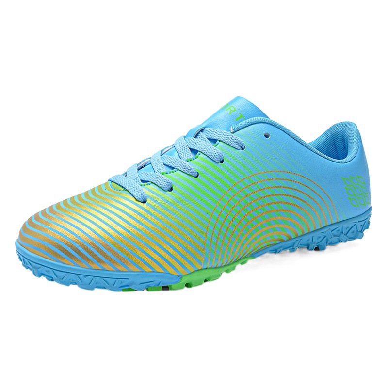Factory straight hair football shoes broken nails TF breathable artificial grass football shoes professional competition training shoes cross-border style