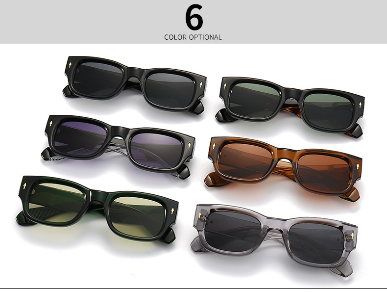 50g Weight Full Frame Glasses Structure Sunglasses Classification PC, UV400 Protection Lens Material Square Glasses Style Casual, Outdoor, Daily Occasion Geometric Pattern Unisex Gender Vintage Style, Classic Style Style Vintage Style Classic Style Geometric PC UV400 Protection Square Full Frame Women's Sunglasses 1