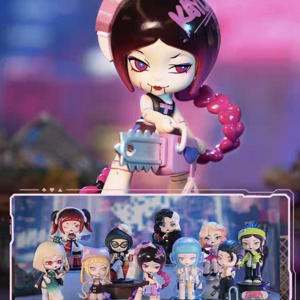 Authentic Kinga Ten Dare Trendy Street Blind Box Cute Ornament Toy Doll Hand Figure Girl Birthday Gift