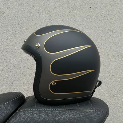 Motosiklet kaskı (dəbilqə) – Cross-Border Supply of 500Tx - matte-black-decal-s