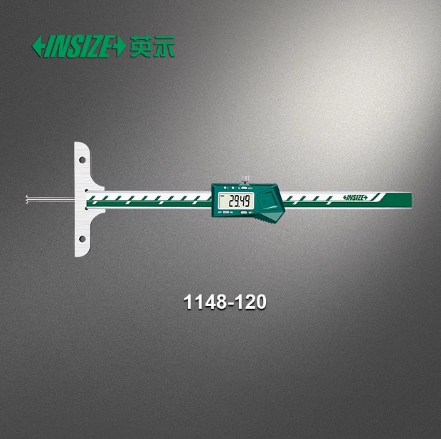INSIZE英示圆杆数显深度尺1148 0-100mm 120mm 200mm 300mm