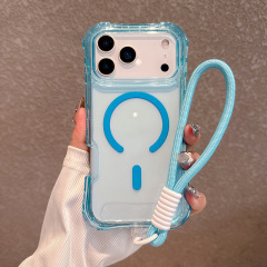 愛維携帯電話ケース工場製 iPhone17 PROMAX対応 カラーフレーム 三層構造 耐衝撃保護ケース