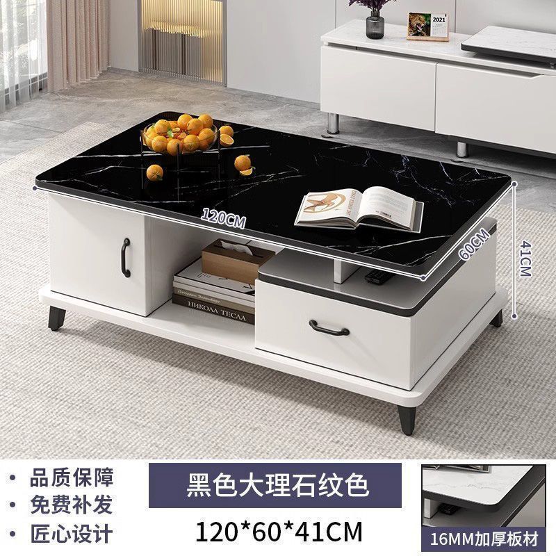 120CM 검정 대리석 + 서랍 + 수납장