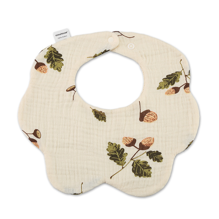 Babero de Pétalos de Gasa para Bebé de Gasa de Algodón, Transpirable, Absorbente de Agua, para Bebés image 79