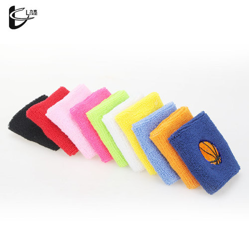 Custom Embroidered Sports Wrist Support for Children Sports Wristbands for Running Outdoor Basketball Soccer Fitness Sweatband