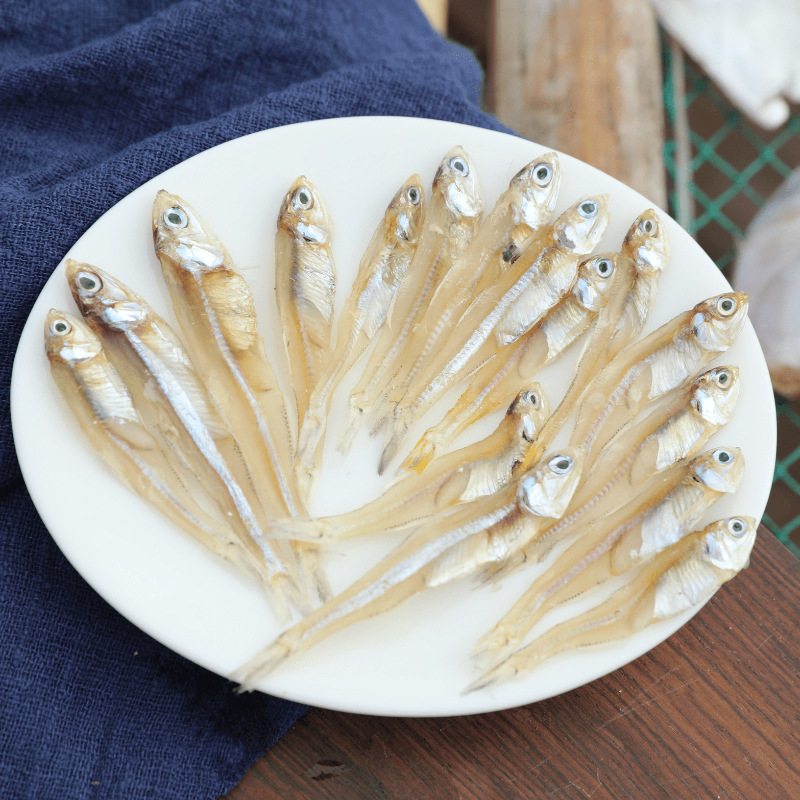 【源头厂家】小鱼干圆头白凡鱼淡晒足干海鲜干货批发银鱼农副产品