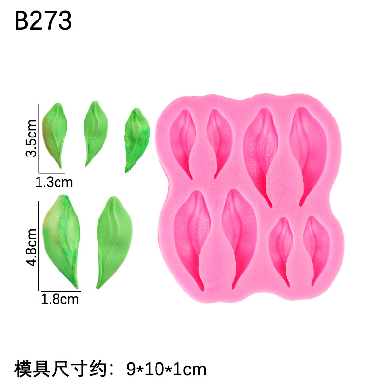 Raspador flor tulipán flor hoja molde de silicona pastel de bricolaje decoración chocolate horneado pétalos molde de hoja