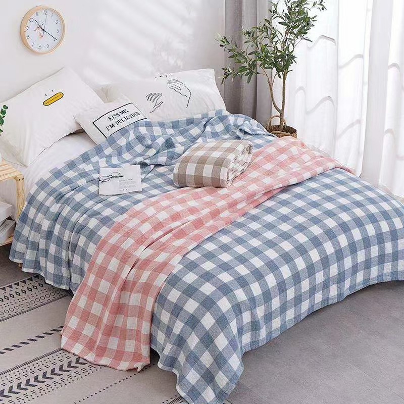 三层纱布毛巾被单双人夏凉被空调被毯子棉透气吸汗|ms