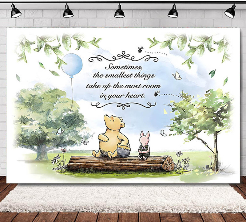 Amazon Winnie the Pooh Mickey Ice Adventures Princess Children's Birthday Party Photo Photography Background Cloth Decoration