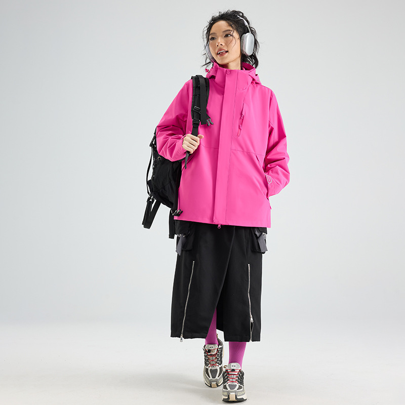 户外冲锋衣男款三合一骆陀定制工作服防寒保暖秋冬新款三防外套女|undefined