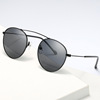 Fashionable metal sunglasses, marine glasses solar-powered, 2021 collection, European style