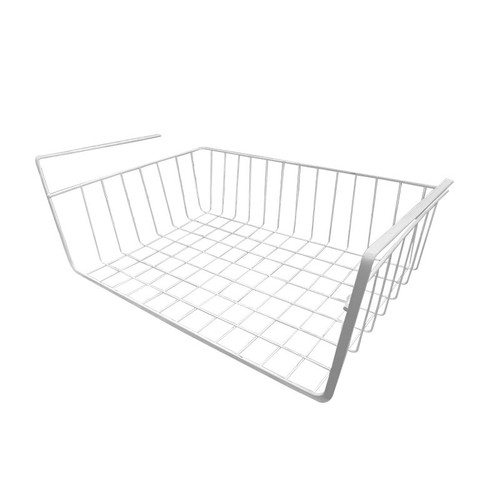 Iron hanging basket under the table storage rack artifact student dormitory desk hook storage basket wardrobe under the wall storage rack