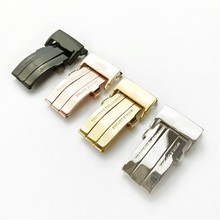 手表配件百灵年灵凹标皮带折叠扣皮带表扣316L精钢带手表扣20mm