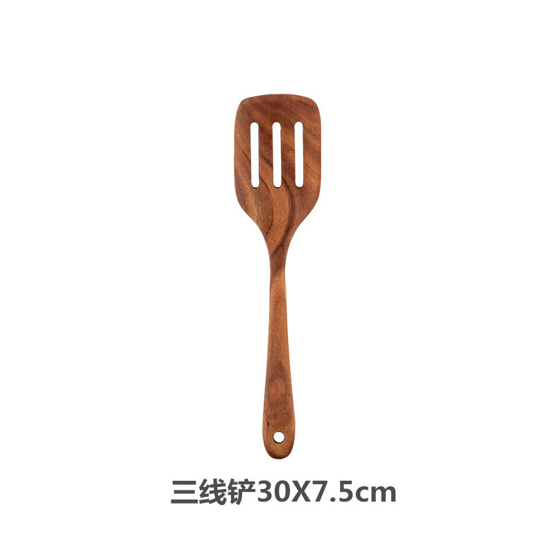 家庭用アカシアの木の調理器具セットのグレープフルーツの長い柄のスプーンの木製のスプーンは鍋のシャベルの卸売りにくっつかないです。|undefined