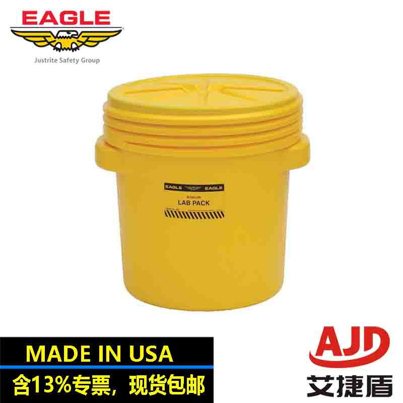 美国eagle聚乙烯大桶 化学品防漏垃圾桶1650危废生物处理桶20加仑