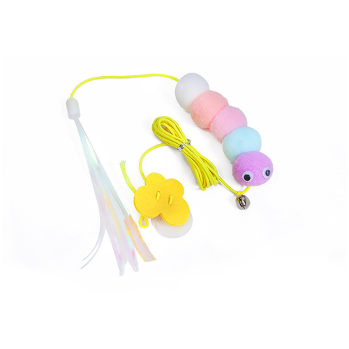 New Swing Door Toy with Felt, Contains Catnip, Self-Hanging, Extendable and Adjustable Cat Teaser Toy