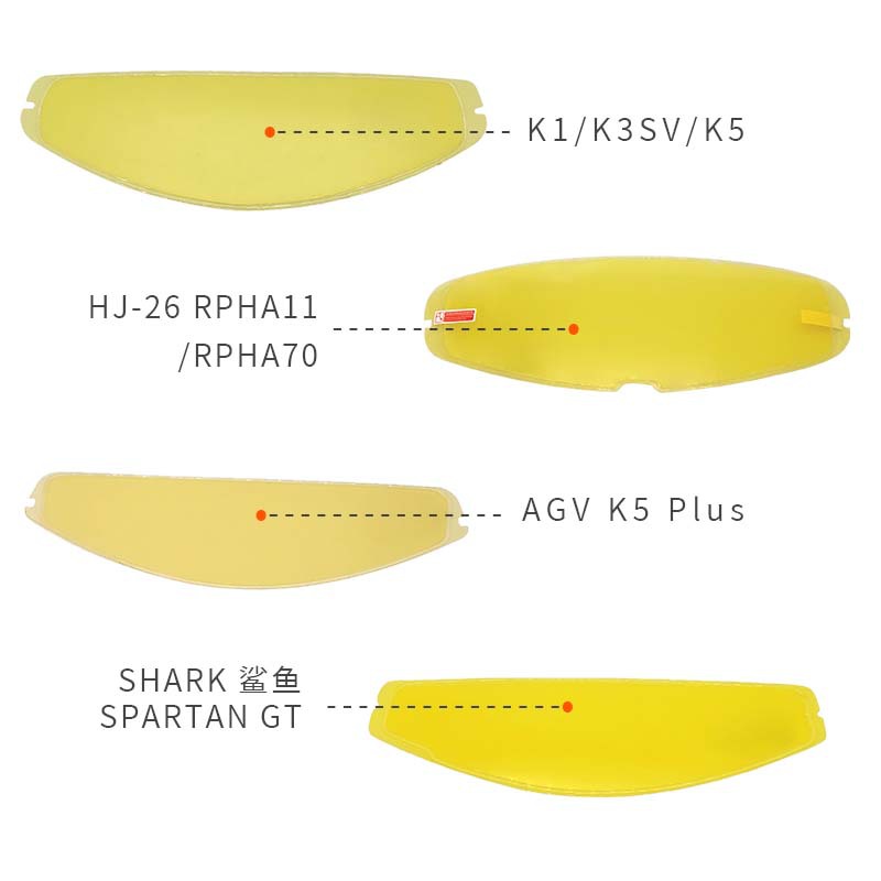 Helmet Lens Clip-On Anti-Fog Sticker Ttrevo Sr10 Hj42 I3 I71 808 910 Mt28B R1