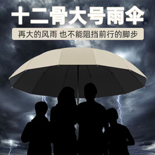 伞大号双人雨伞高级感男晴雨伞两用商务太阳伞手动折叠防晒遮阳伞