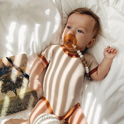 Baby ins style crawling clothes baby short-sleeved triangle robe baby summer clothes summer jumpsuit bag fart clothes