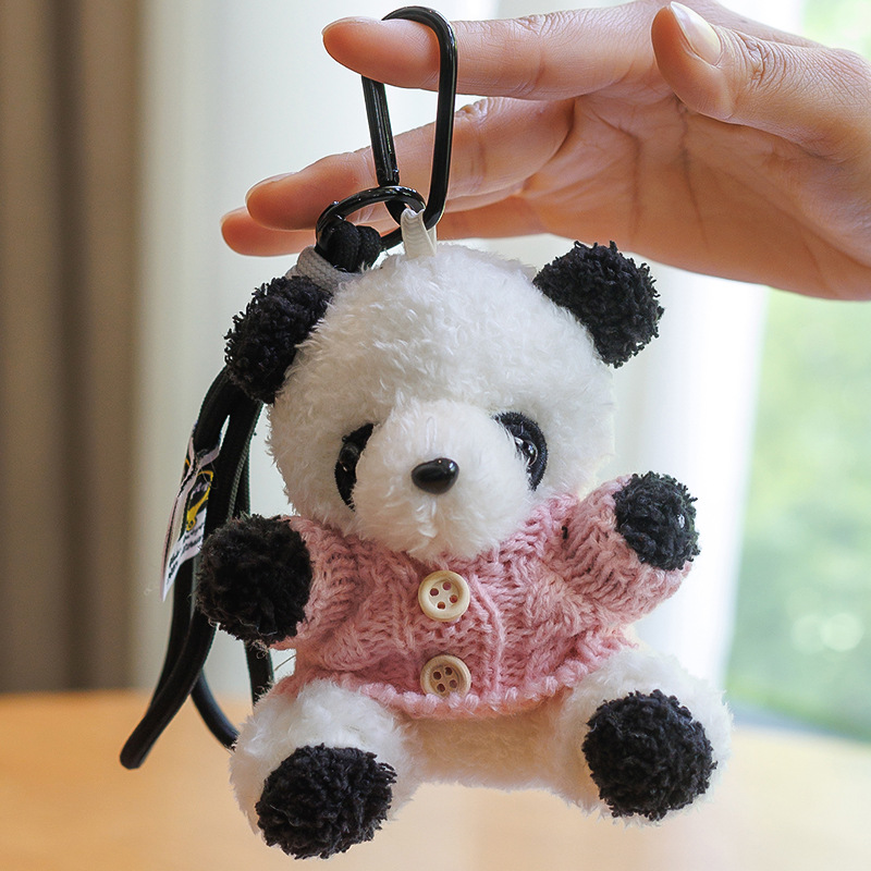 かわいい成都ジャイアントパンダペンダントセーターパンダペンダントクマバッグキーホルダーぬいぐるみ人形女の子