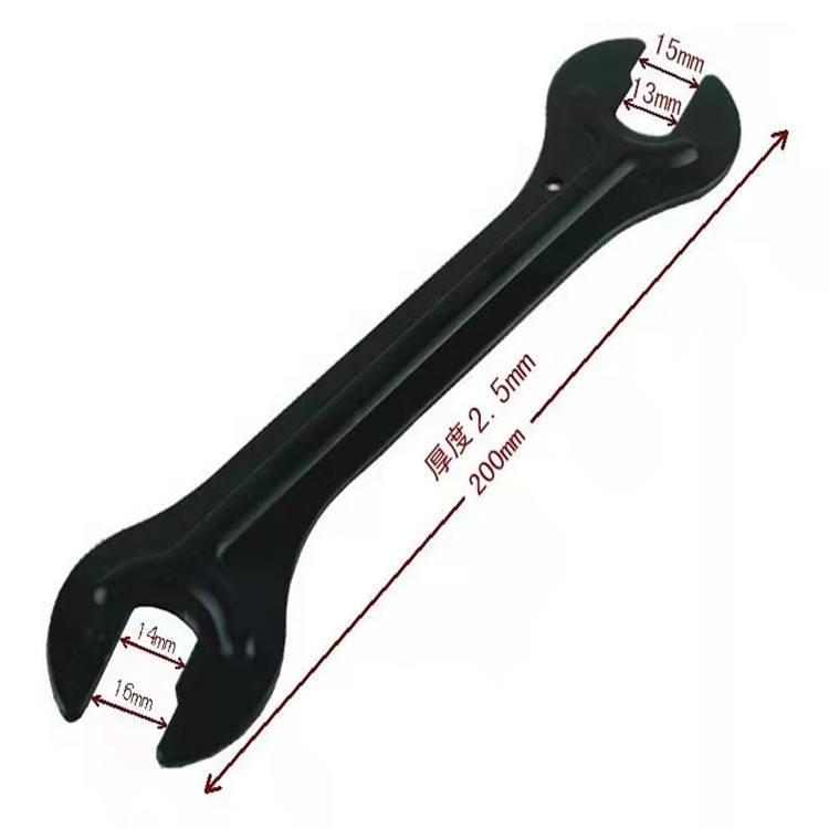 Hub llave ajustable eje de la bicicleta herramienta reparación accesorios 13 14 15 16mm apertura