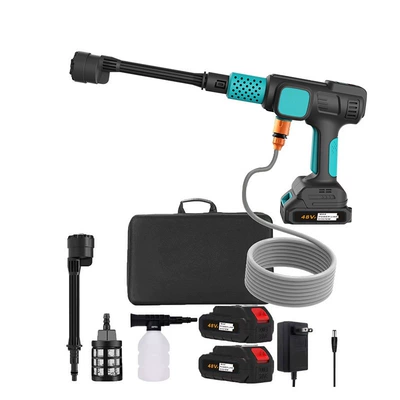 Portable car washer High Pressure Car Wash Water Gun - dual-battery-standard