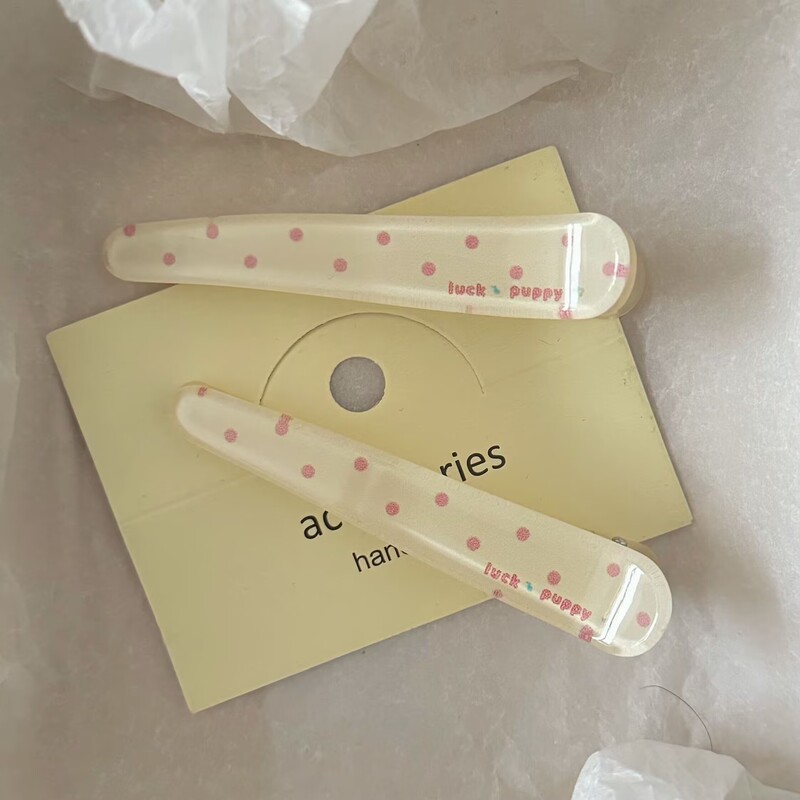 Summer New Yellow Ice Long Hairpin Sweet and Beautiful High Beauty Value Girl's Side Duckbill Clip Hairpin Hair Accessories Clip