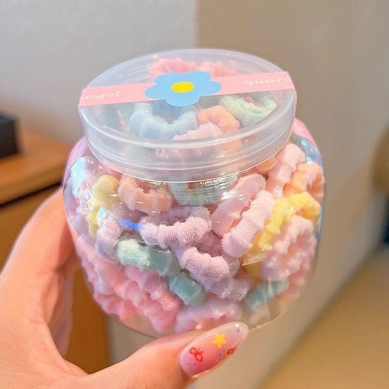 儿童发圈少女高弹力扎马尾橡皮筋耐用不伤发宝宝头绳网红发绳皮套|undefined