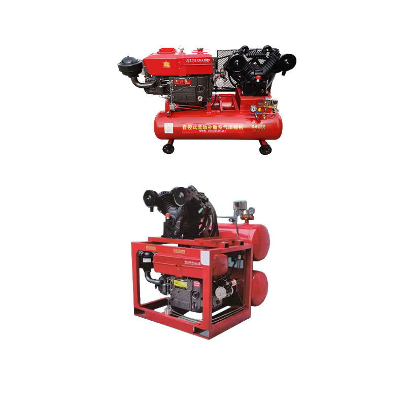 Transfronterizo personalizado 20 CV compresor de aire diesel autocontrol flujo de neumáticos compresor de aire de neumáticos de flujo bomba de aire de neumáticos de flujo