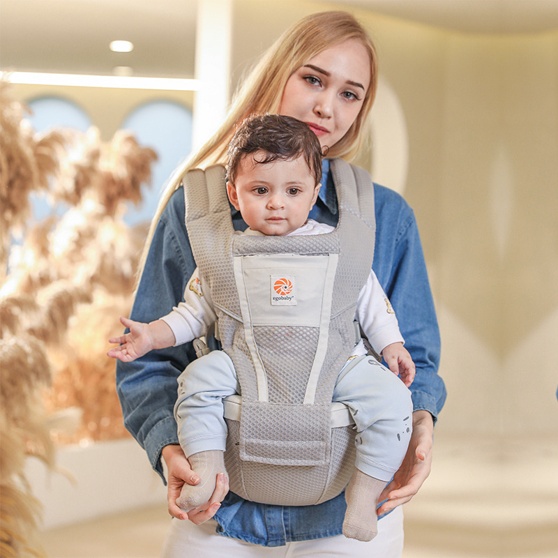 Egobaby taburete de cintura de portabebé para salir, simple, delantero y trasero, doble uso, abrazo horizontal, bebé recién nacido, multifuncional