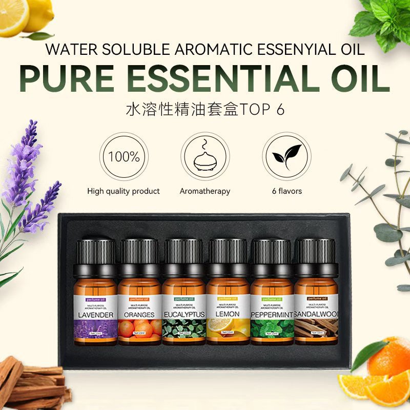 Cross-Border Best-Selling Six-In-One Aromatherapy Essential Oils Lavender Lemon Yoni Oil Wholesale Aromatherapy 6Pcs in Box 6