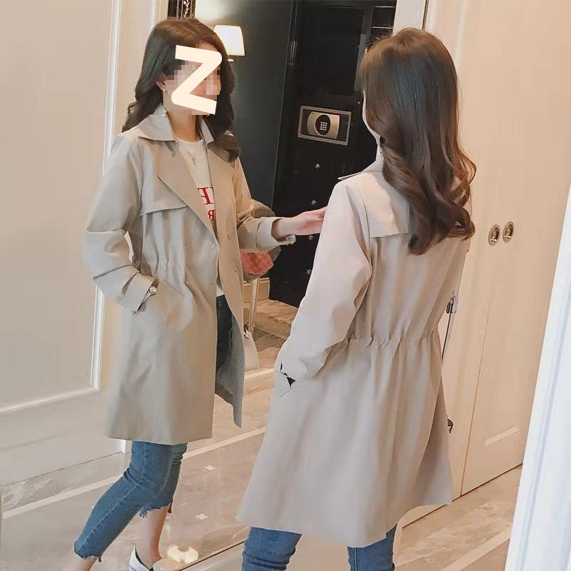 薄外套韩版新款风衣女中长款春秋2025气质收腰修身流行小个子显瘦|undefined