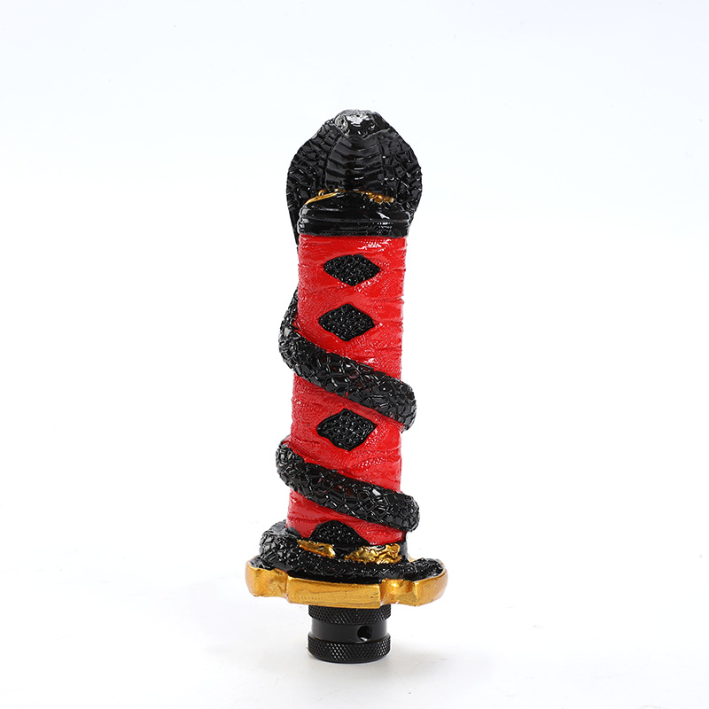 Cab and accessories: Universal Car Funny Gear - snake-head-black