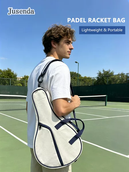 Cross-Border Paddle Tennis Racket Bag, Waterproof and Insulated Racket Protective Cover, Lightweight Tennis Bag, Sports Racket Bag, Shoulder Bag