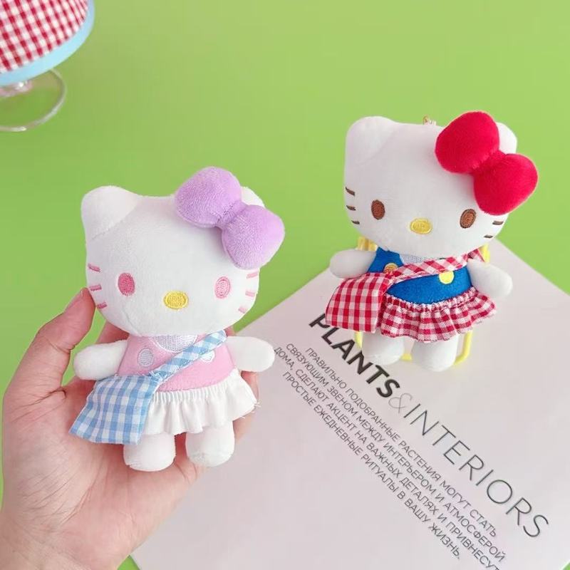 かわいいKT猫のぬいぐるみキーホルダー、人形、景品、バッグ飾り、ぬいぐるみ、プチギフト|undefined
