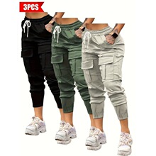 R 35697 Casual Cargo Pants with Drawstring ���й�װ�� ��