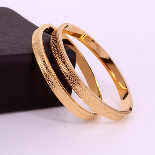 H2-408 Chinese Style Dragon Scale Pattern Bracelet, Accessible Luxury Concave Printed Fish Scales, Versatile Bracelet Jewelry